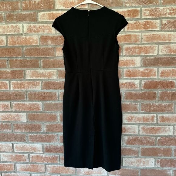 Diane Von Furstenberg Hadlie Sheath Dress Women’s 4 Black Cocktail Knee Length - Picture 5 of 8